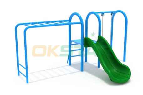 climbing set with slide