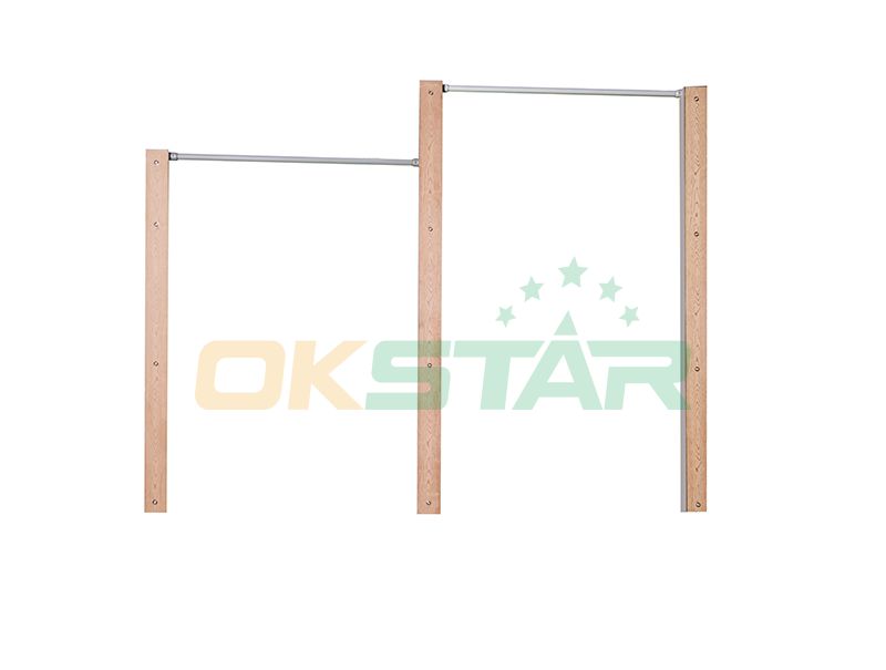 LK-D01 wpc outdoor exercise equipment Horizontal Bars(Double-unit)