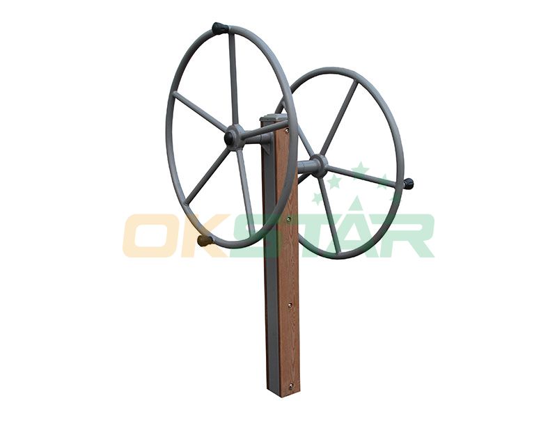 LK-J01 wpc outdoor exercise equipment Rotating Wheel