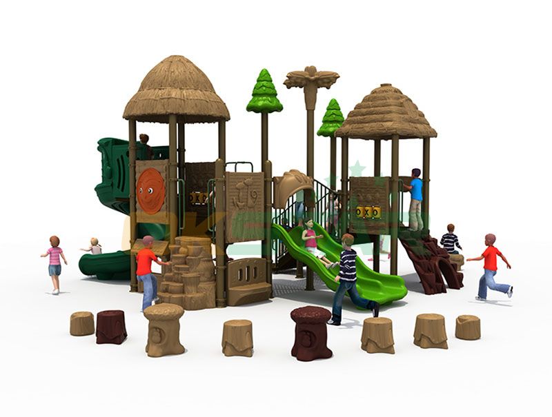 Outdoor baby toy set combination general models children slide play land equipment