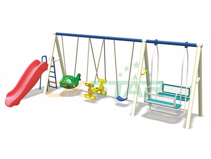 kids multi-swing with slide