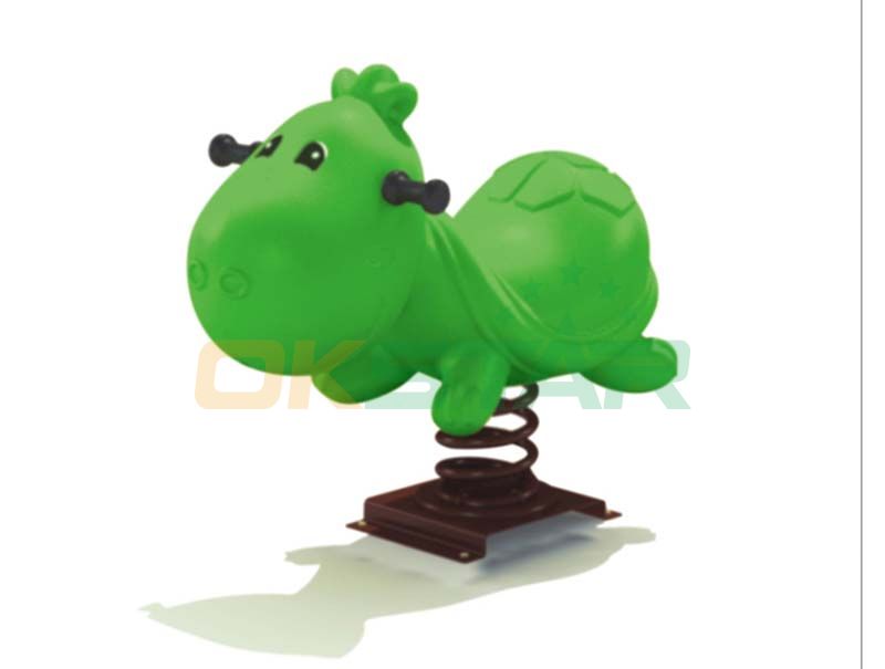 green sheep design playground outdoor spring toy rider animal