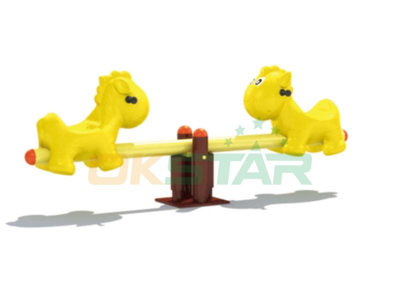 plastic playground animal type Outdoor seesaw