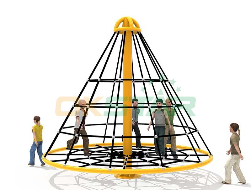 rope climbing structure net playground equipment