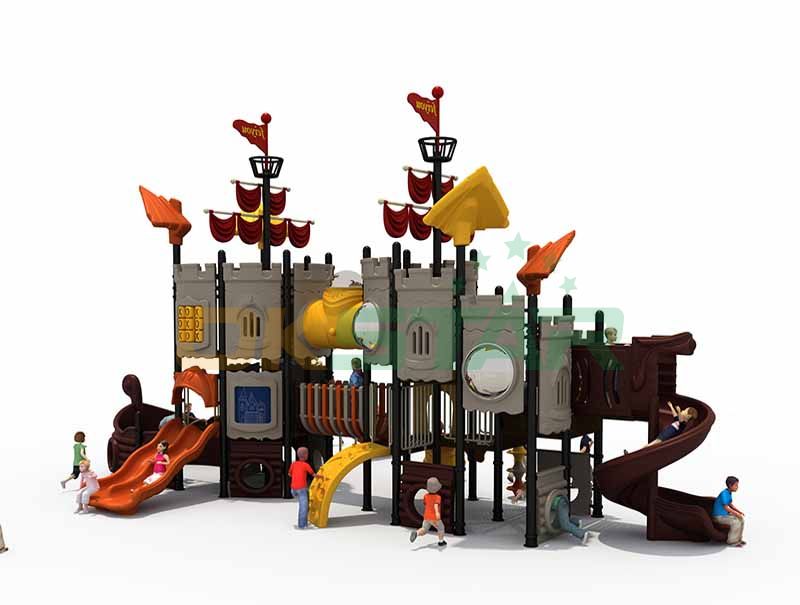 Ship outdoor play structure systems