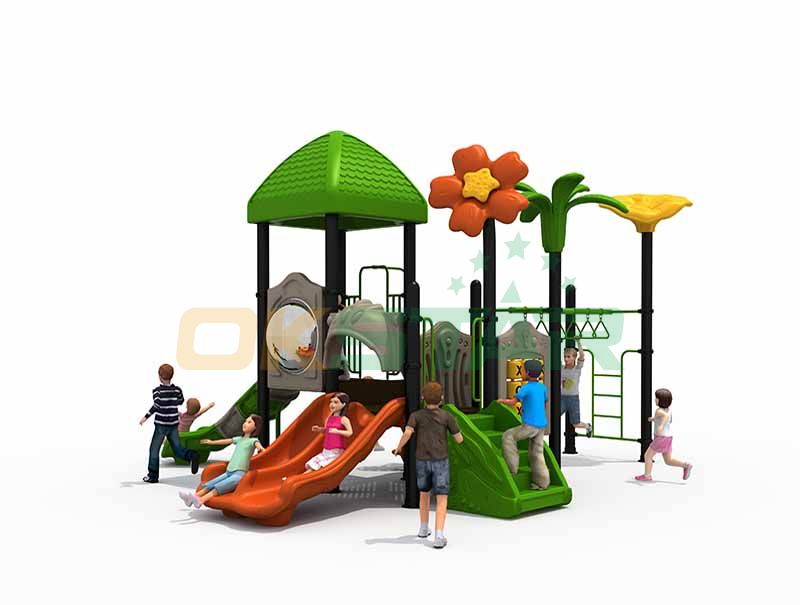 Jungle theme outdoor play equipment
