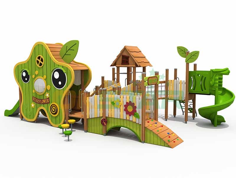 wooden starflower playground wooden playground equipment wooden outdoor playground