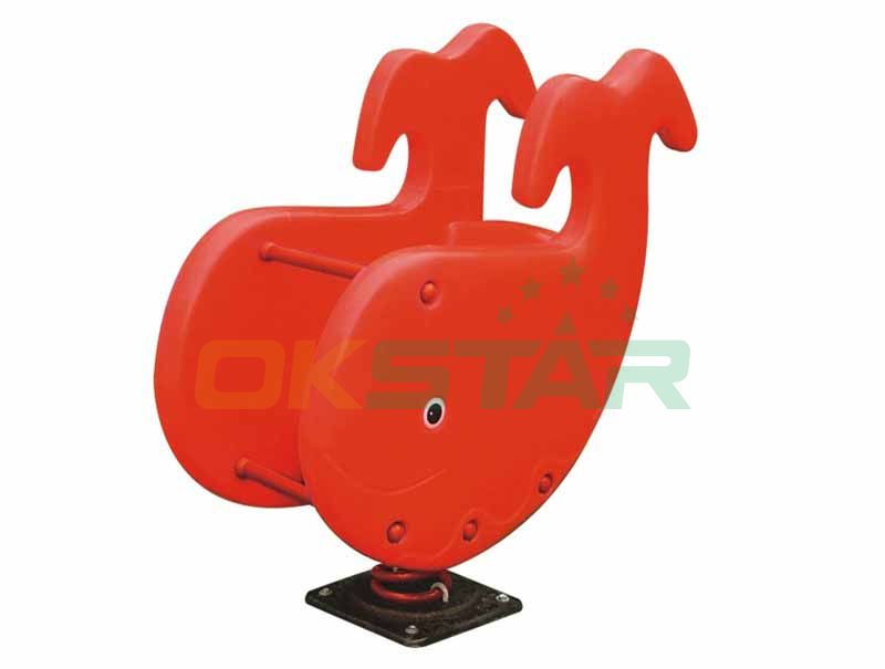 sea dolphin Horse Spring Rider for Outdoor Playground Center