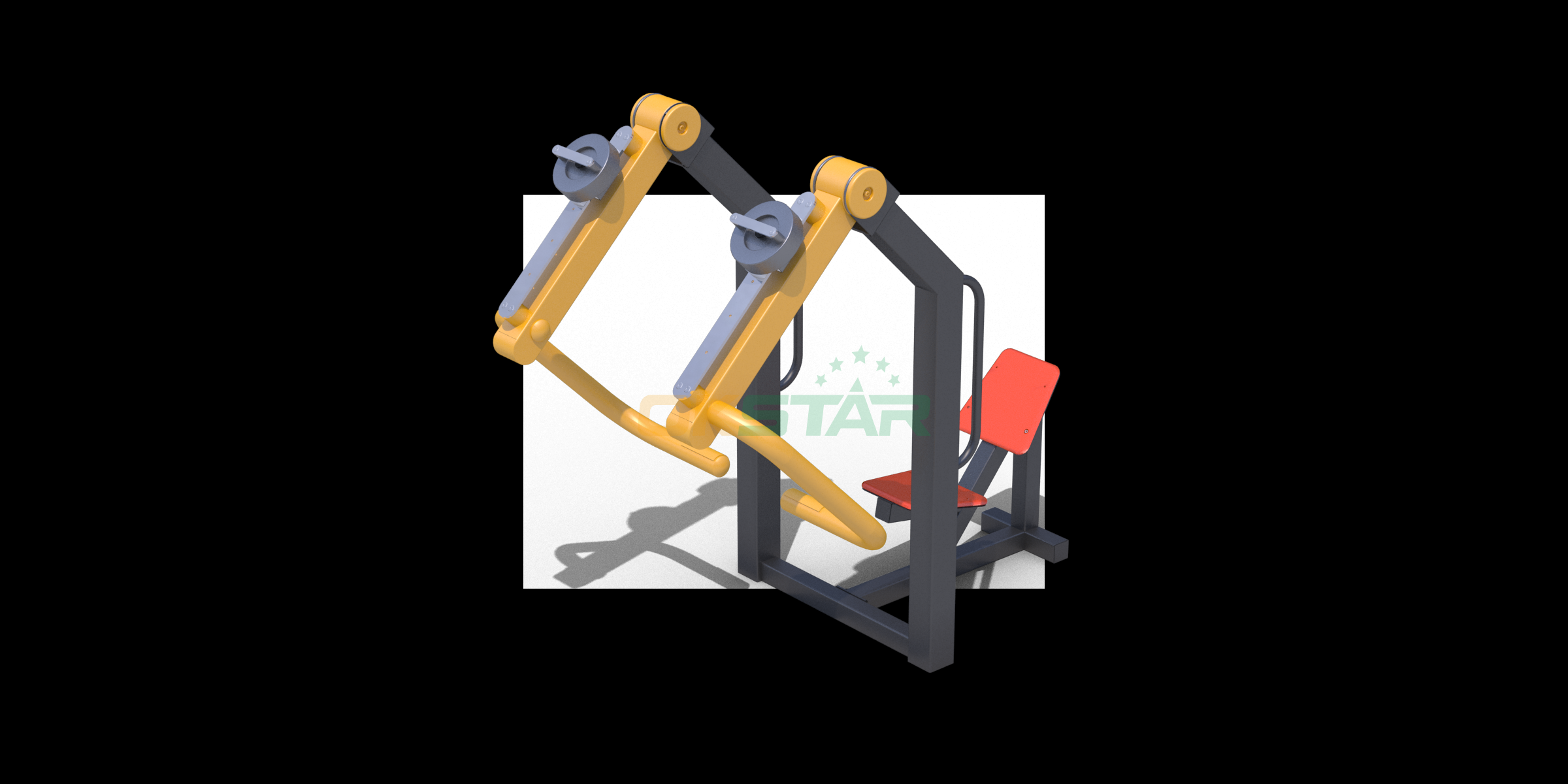 LX-Z01A Sit training device (adjustable weight) Size：1645x1140x1479mm